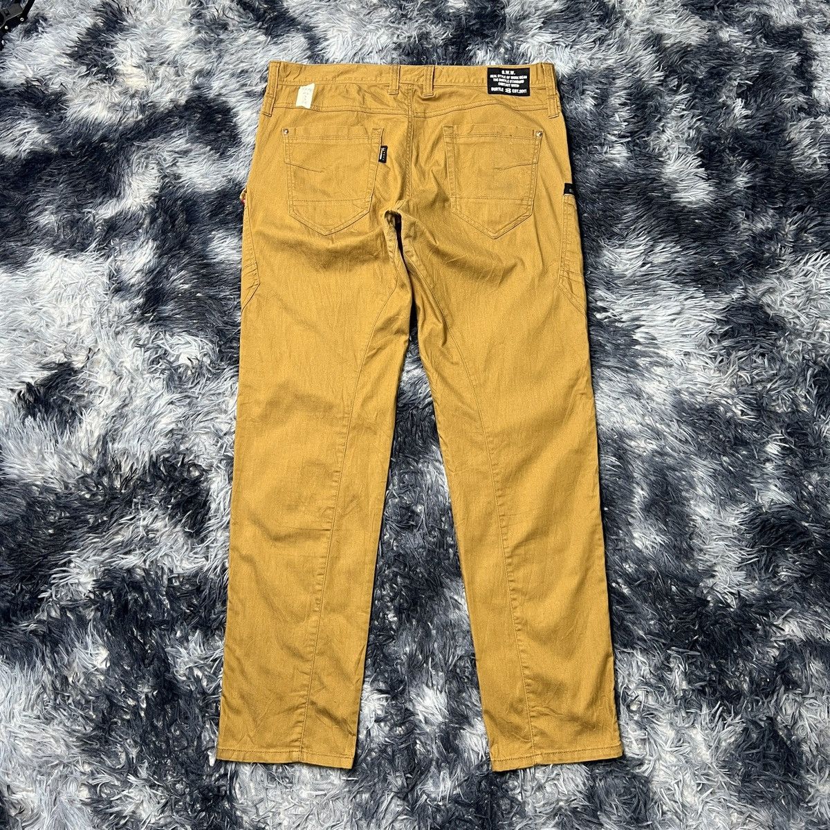 Japanese Brand Burtle Cordura Fabric Workwear Cargo Pants Size US 37 - 2 Thumbnail