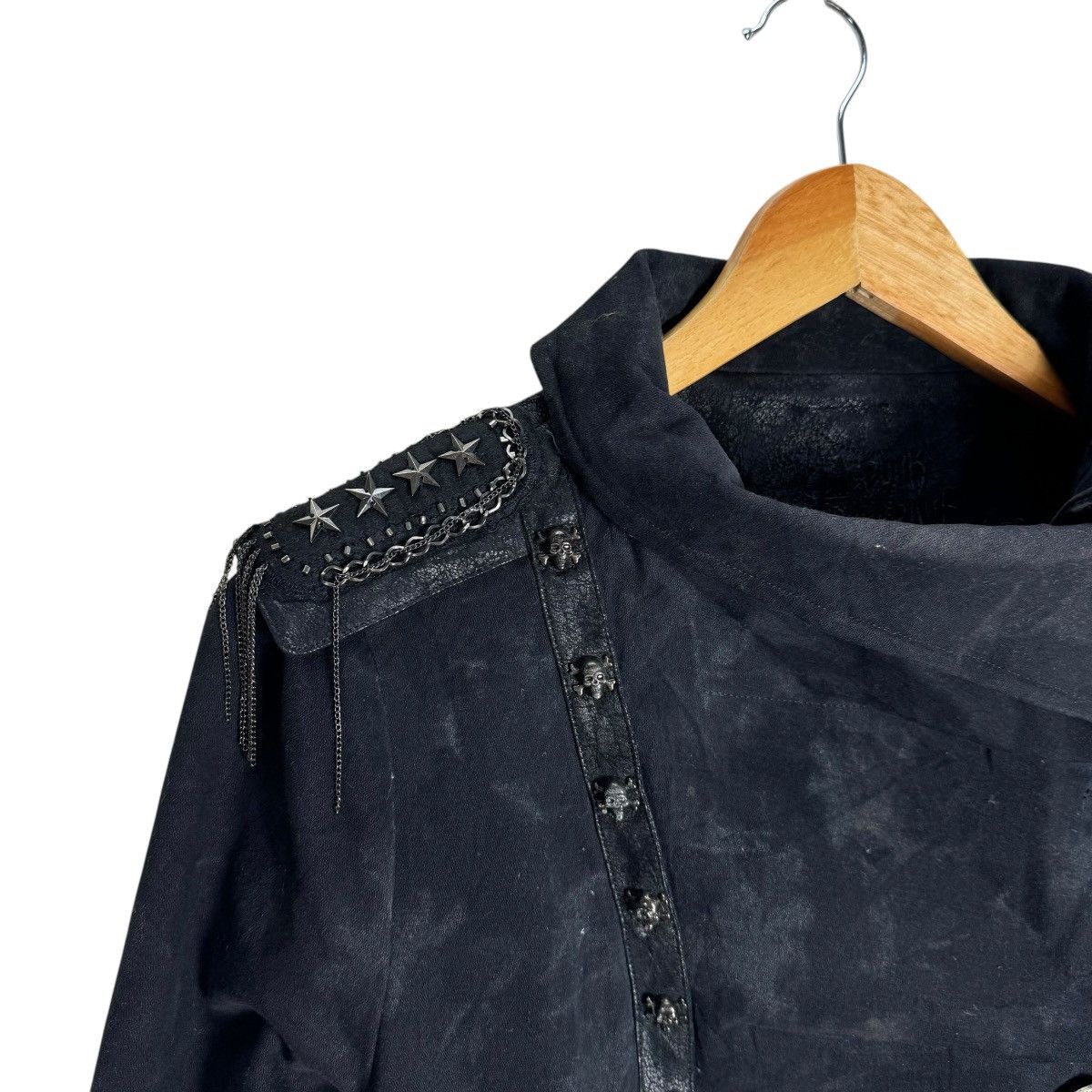 If Six Was Nine × Japanese Brand ☀️PUNKRAVE GOTH PUNK SKULL BUTTON JACKET Size XL / US 12-14 / IT 48-50 - 6 Thumbnail