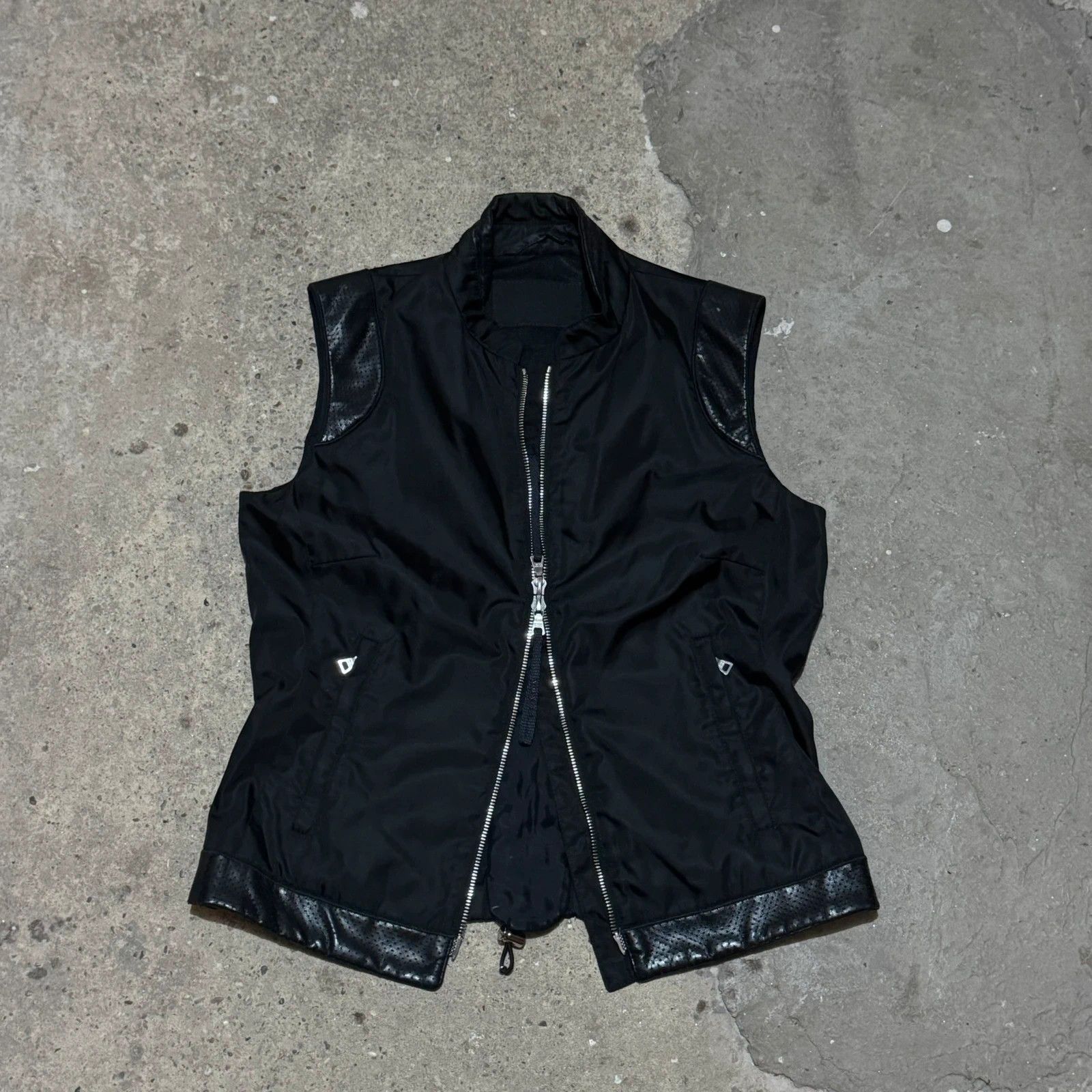 Prada Prada hybrid nylon & leather vest Size S / US 4 / IT 40 - 2 Thumbnail