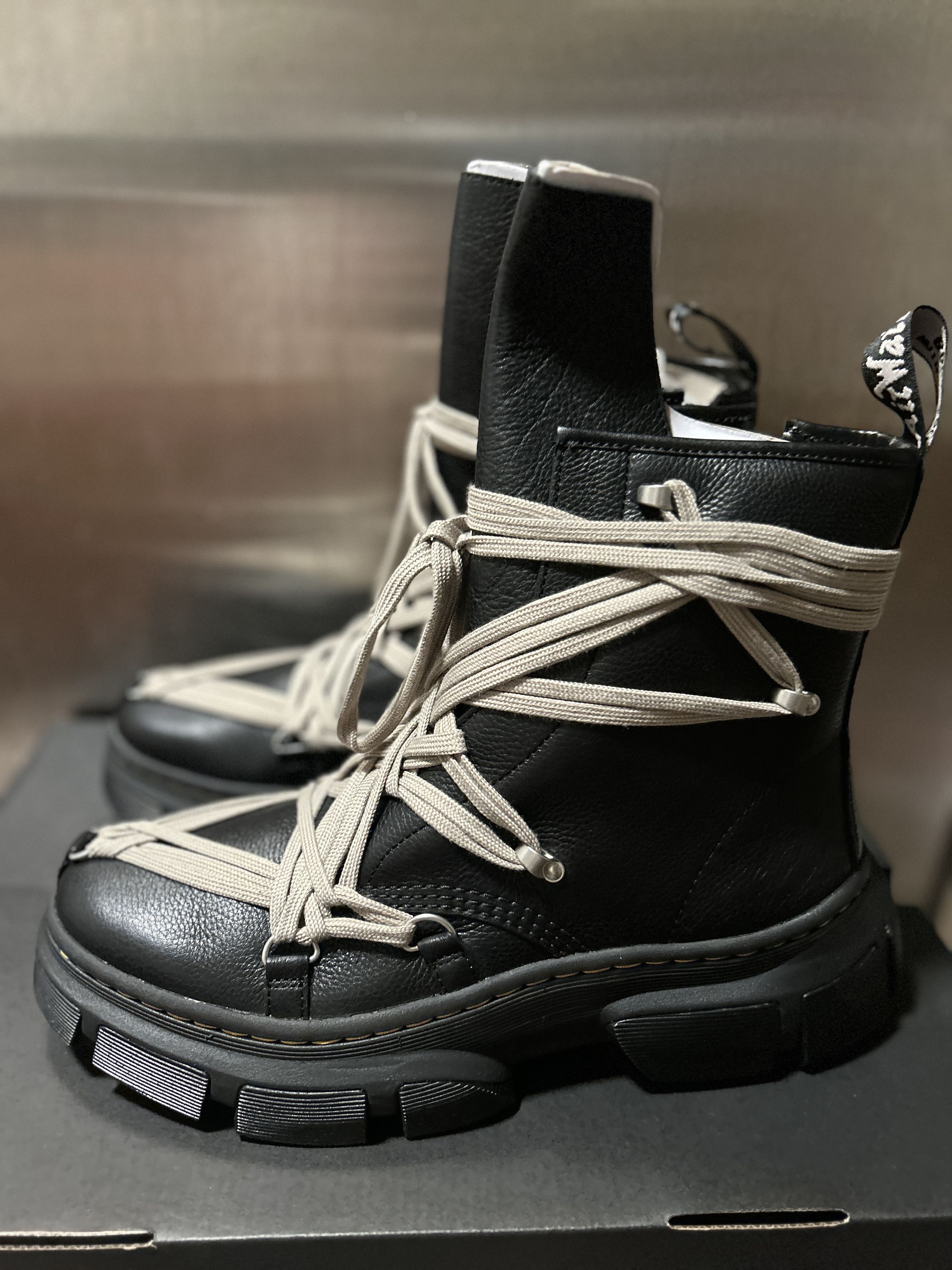 Dr. Martens × Rick Owens Rick Owens Dr Martens 1460 DMXL Mega Lace Boot Size US 13 / EU 46 - 5 Thumbnail