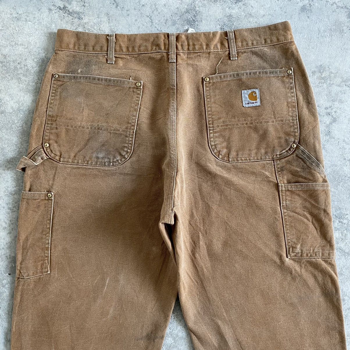Carhartt VTG Carhartt Double Knee Dirty Carpenter Work Pants Size US 35 - 18 Thumbnail
