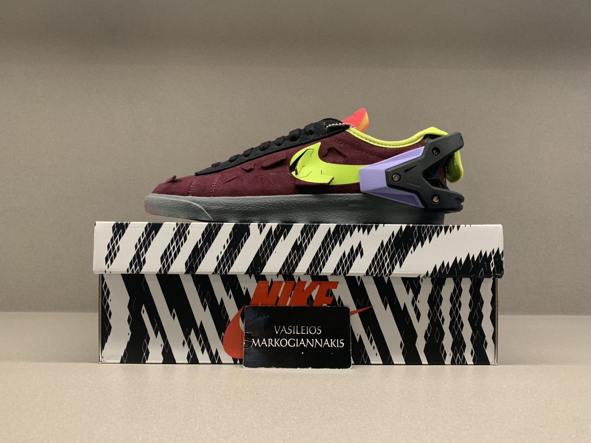 Nike Blazer Low Acronym Night Maroon