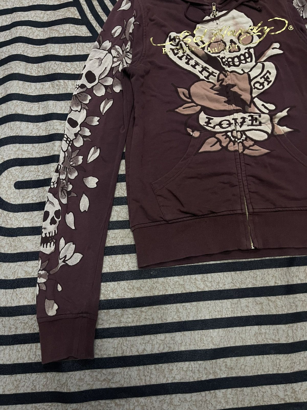 Ed Hardy 2000s ED HARDY SKULL TATTO DESIGN OVP FULL ZIPPER HOODIE Size US M / EU 48-50 / 2 - 3 Thumbnail