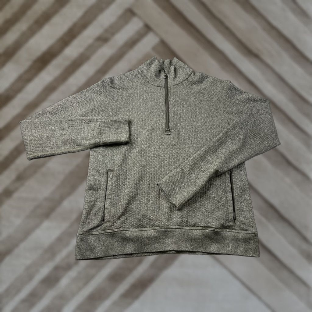 Lululemon Lululemon Pullover Womens 6 Gray 1/4 Zip Mock Neck Athleisure Gym & Training Running Yoga Outdoor Logo Sports Pullover Ladies Size M / US 6-8 / IT 42-44 - 1 Thumbnail