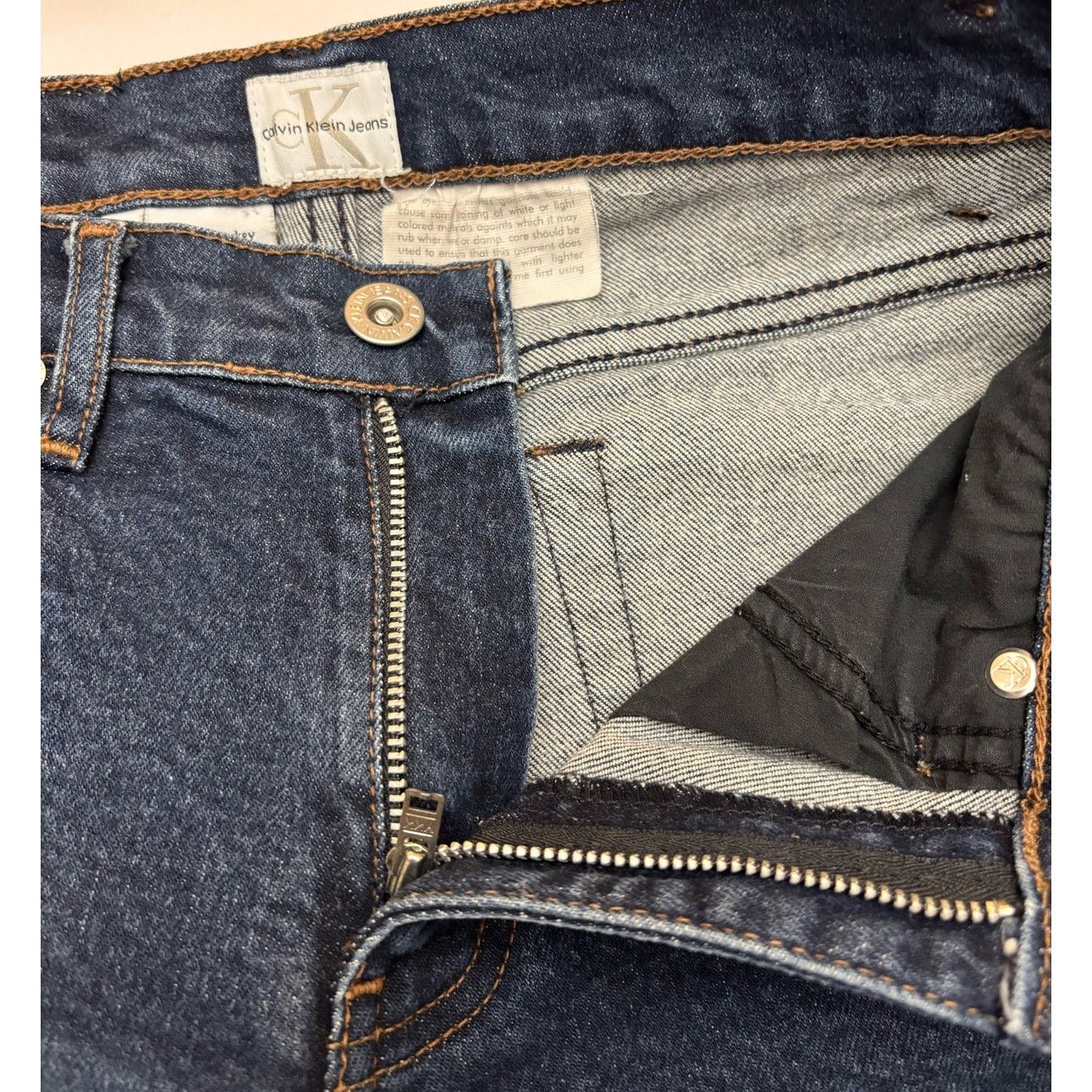 Calvin Klein 205W39NYC CALVIN KLEIN Dark Wash Bootcut Jeans | Size 1 | 26W x 28.5 L Size 26" / US 2 / IT 38 - 6 Thumbnail