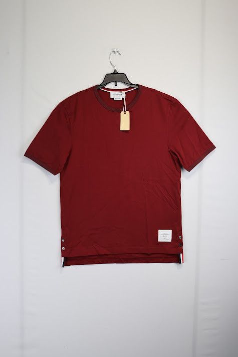 Thom Browne o1rshd1 T-Shirt UO SS Ringefdk in Red Size US M / EU 48-50 / 2 - 1 Thumbnail