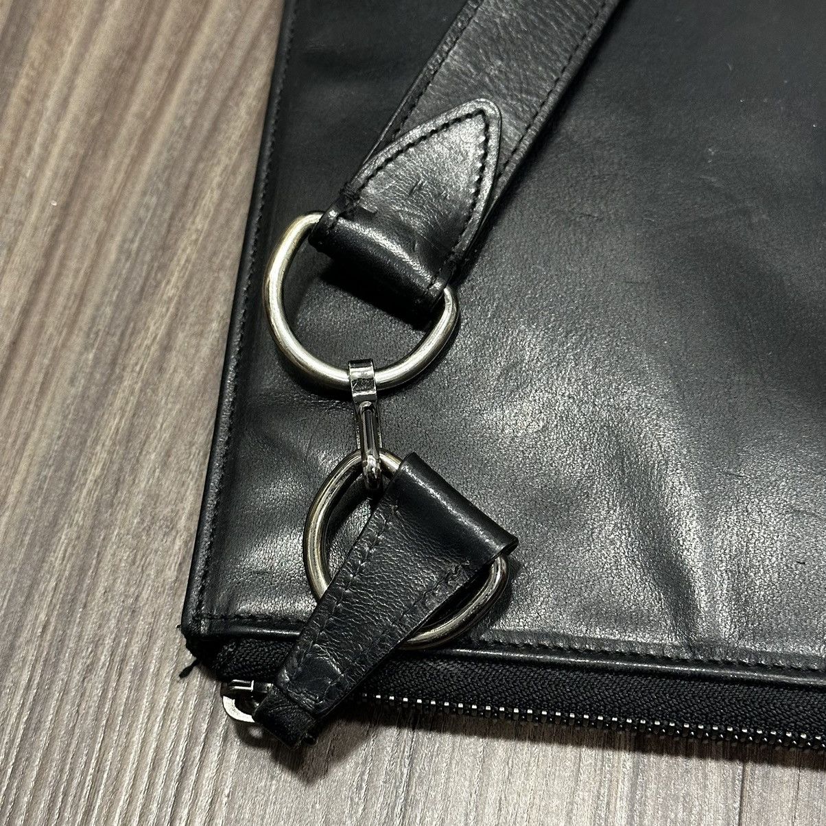 Maison Margiela Minimalism Distressed Maison Margiela Double Zip Leather Bag Size ONE SIZE - 5 Thumbnail
