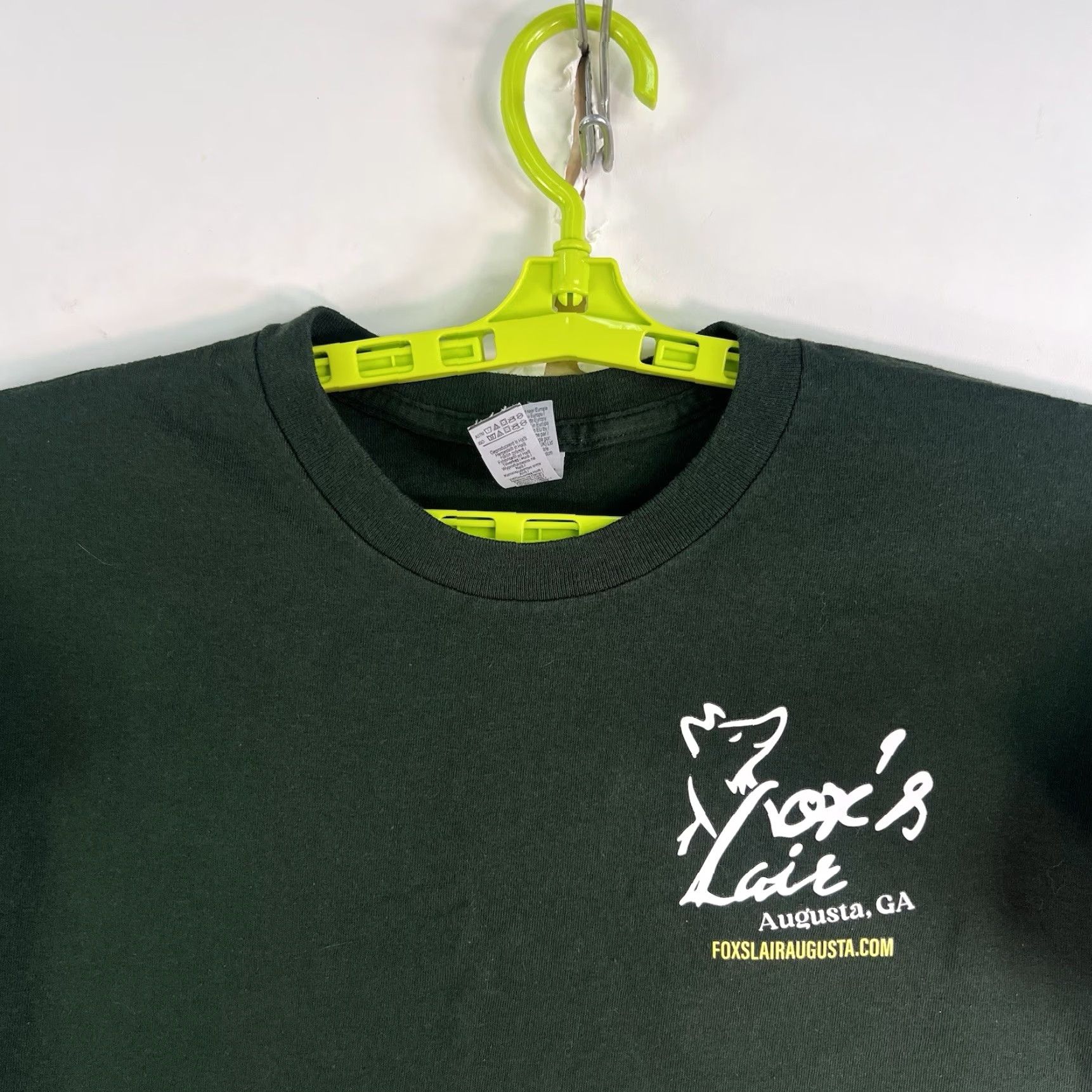Gildan Fox's Lair Par Master Bar Master Golf Augusta GA T-Shirt Mens Size L Green Size US L / EU 52-54 / 3 - 3 Thumbnail