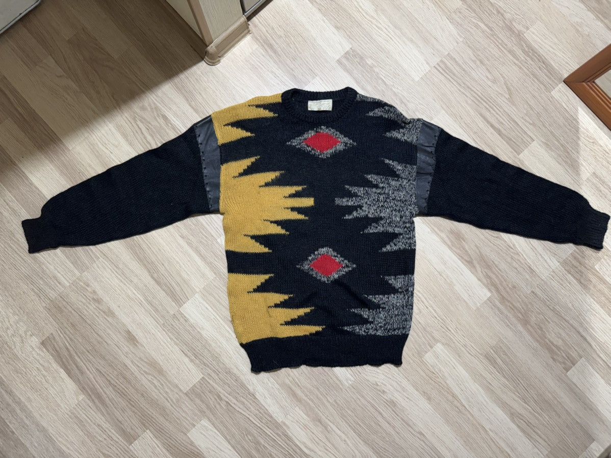 Iceberg Iceberg sweater leather elements Size US L / EU 52-54 / 3 - 3 Thumbnail