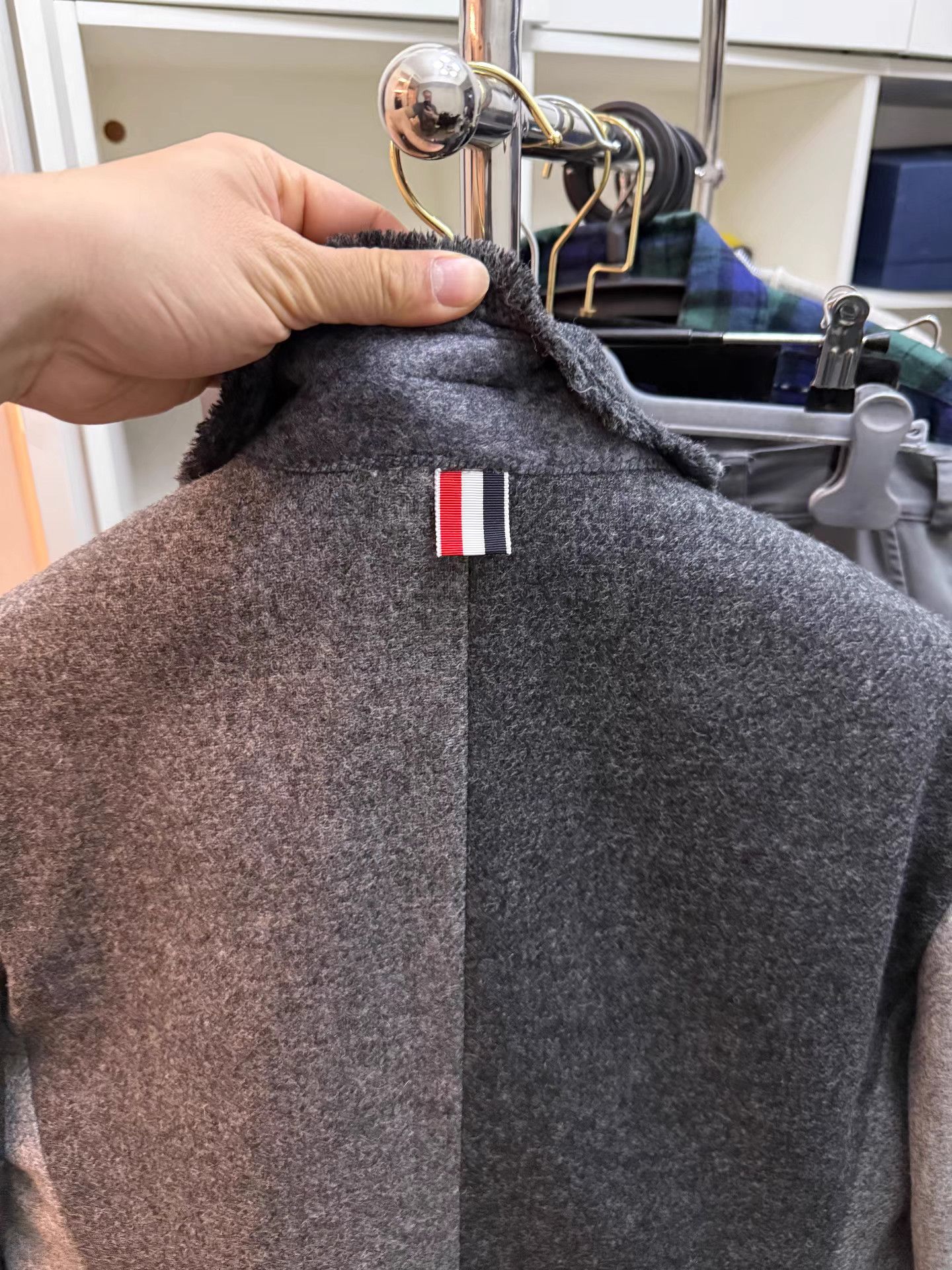 Thom Browne Thom Browne Thick Wool Color-block Suit Set K27 Size US M / EU 48-50 / 2 - 3 Thumbnail