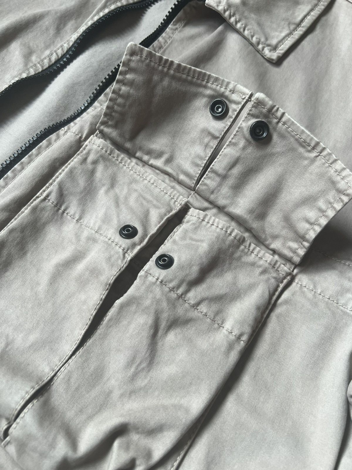 Stone Island Stone Island Old Treatment Zip Overshirt Size US XL / EU 56 / 4 - 5 Thumbnail