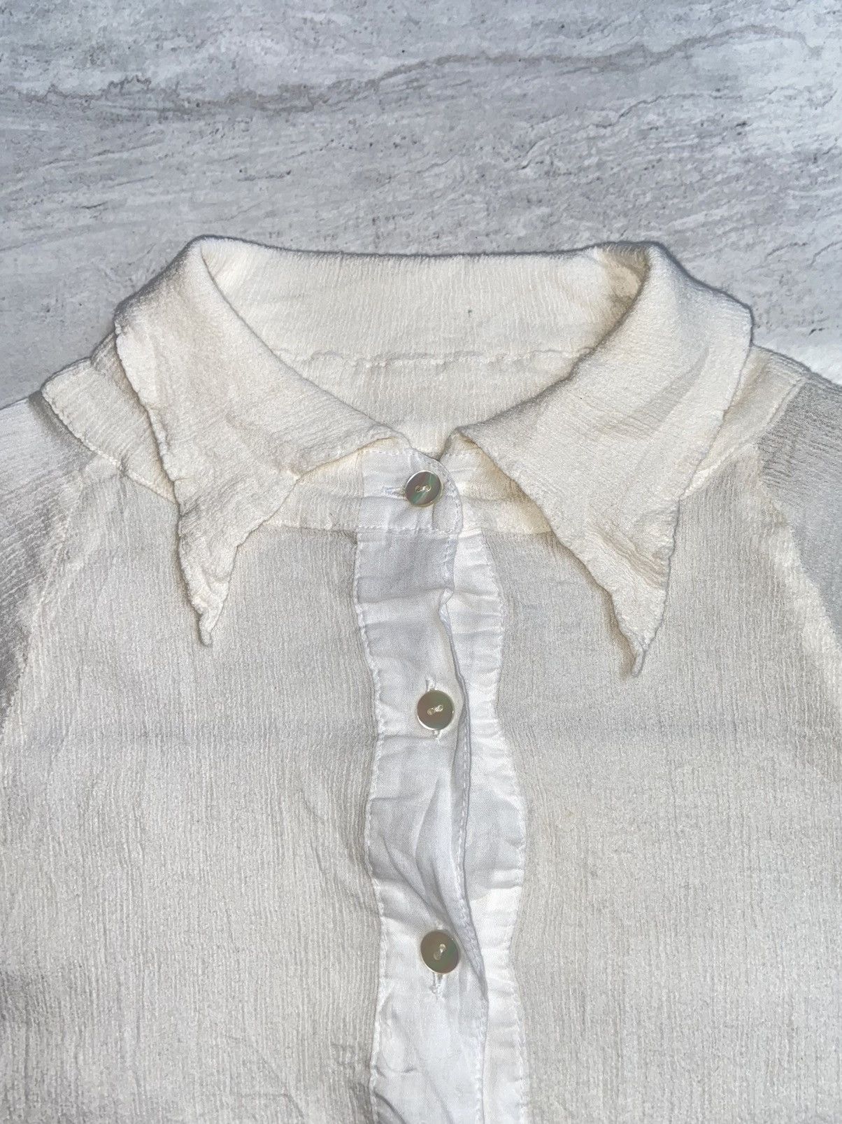 Designer × Japanese Brand UNDICI.NOVE 99.9999 White Shirt Size US XS / EU 42 / 0 - 9 Thumbnail