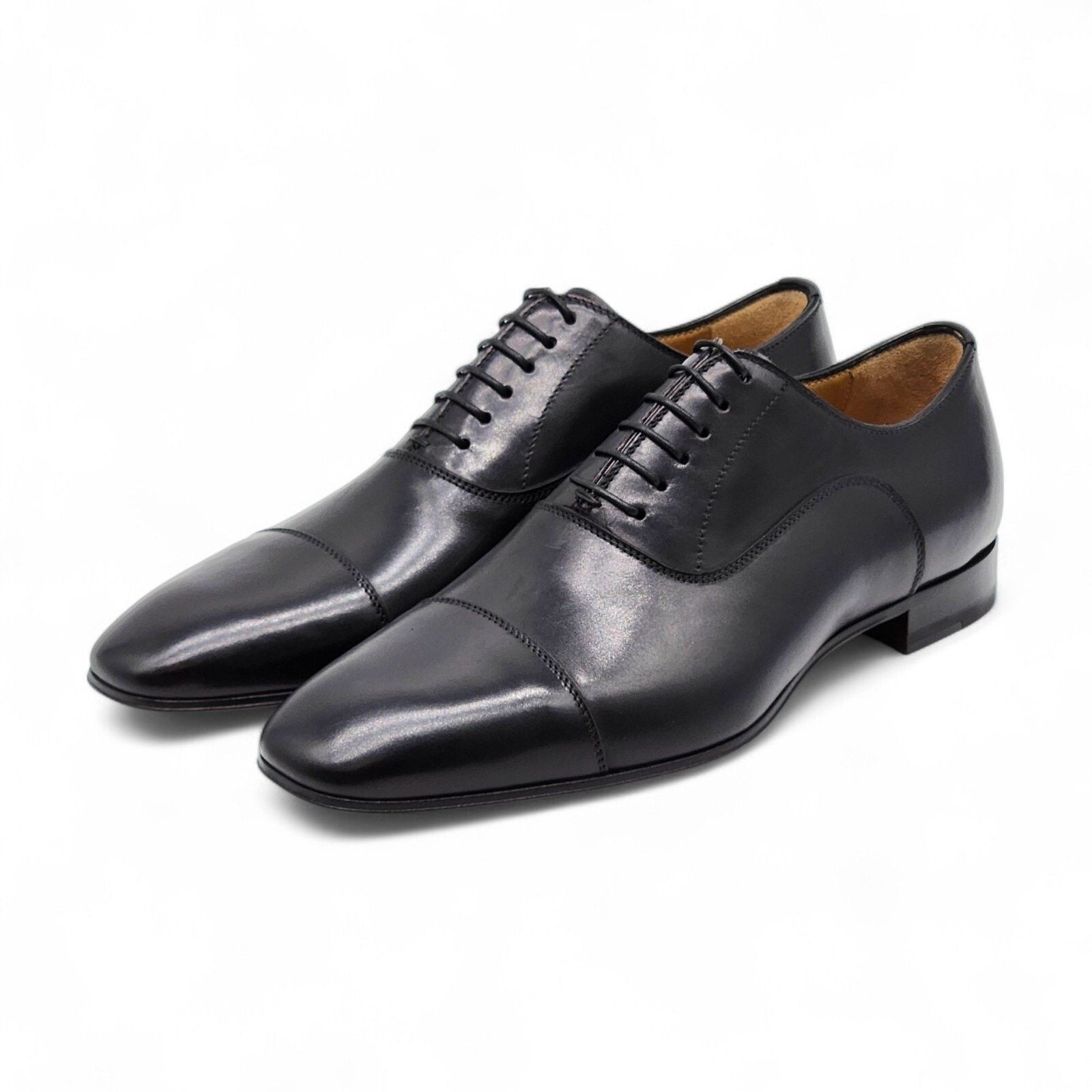 Christian Louboutin Greggo Leather Oxford Shoes In Black Eu 39.5 Us 6.5 $995 Nwb, Men's