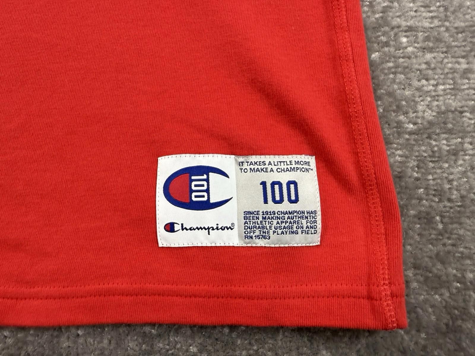 Champion Vintage Champion 100 Year Anniversary Reverse Weave T-Shirt Size US S / EU 44-46 / 1 - 5 Thumbnail