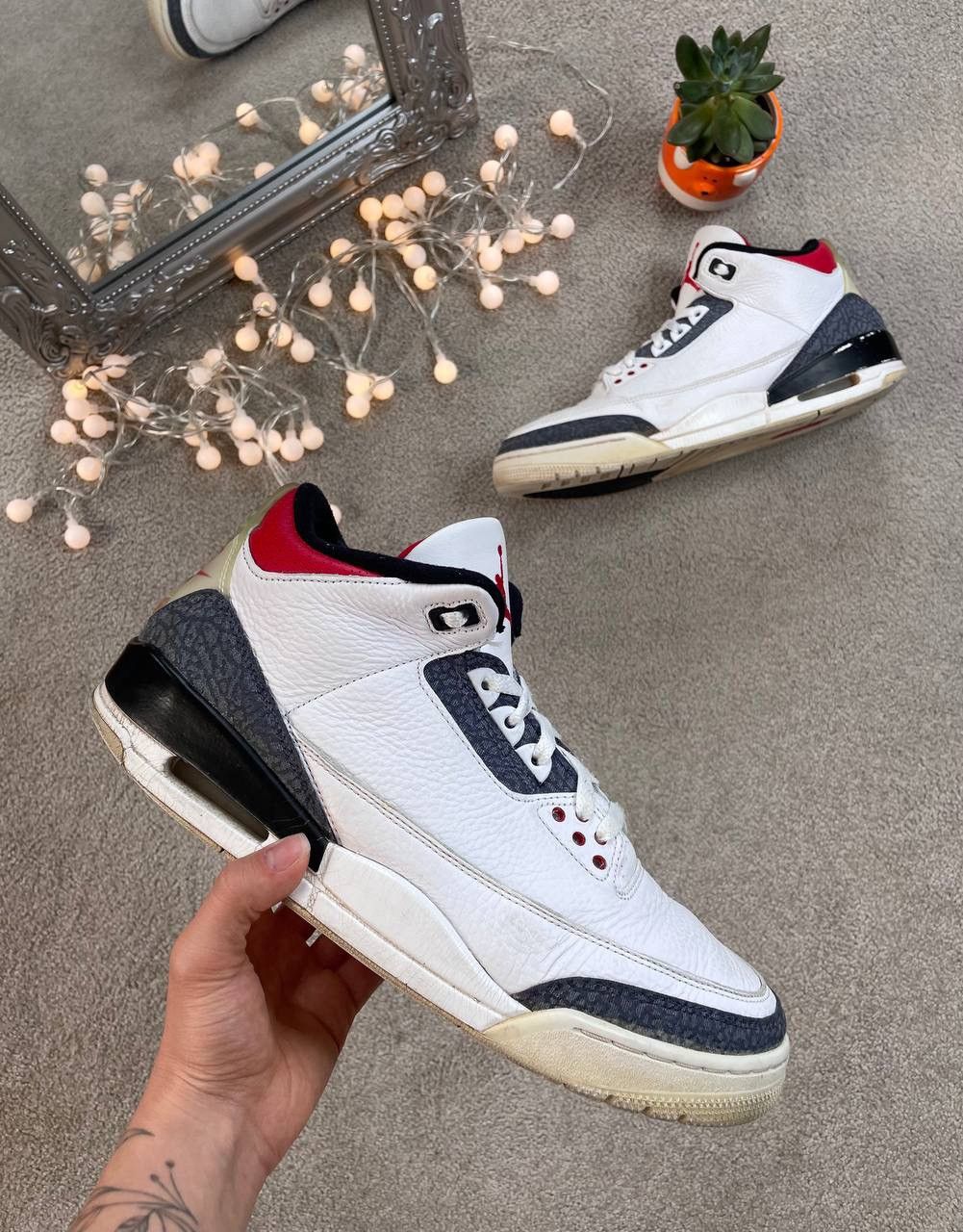Nike Nike Air Jordan 3 Retro SE Fire Red Denim USA Y2K Size US 13 / EU 46 - 1 Thumbnail