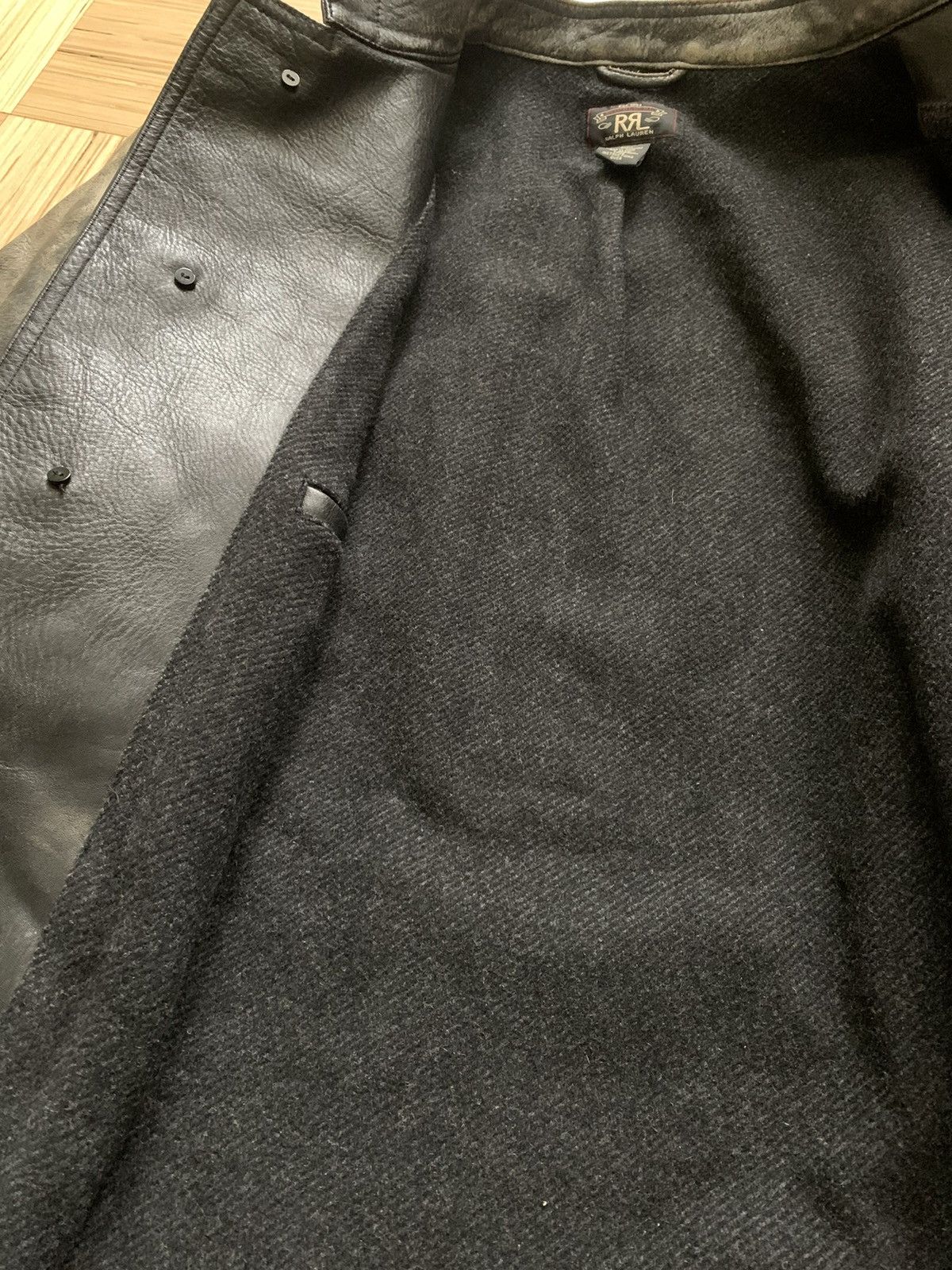 RRL Ralph Lauren Ralph Lauren Double RL RRL Leather Coat Jacket XL Size Size US XL / EU 56 / 4 - 11 Thumbnail
