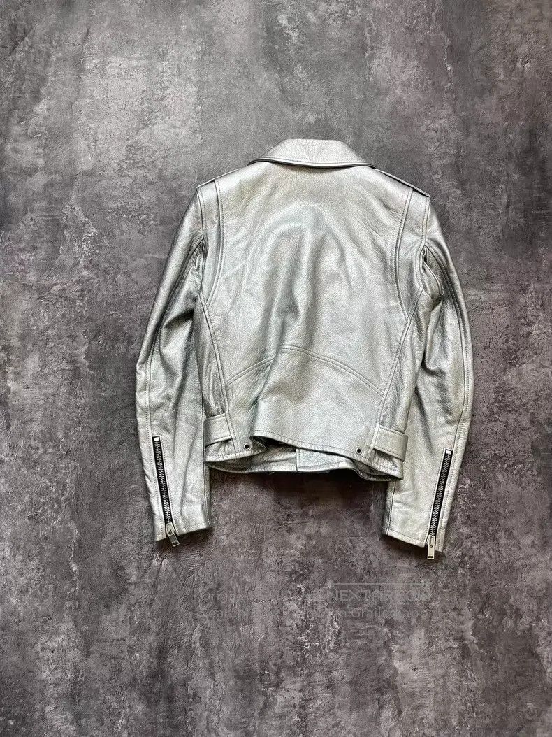 Saint Laurent Paris Saint Laurent Paris Zipper Leather Jacket Size XS / US 0-2 / IT 36-38 - 6 Thumbnail