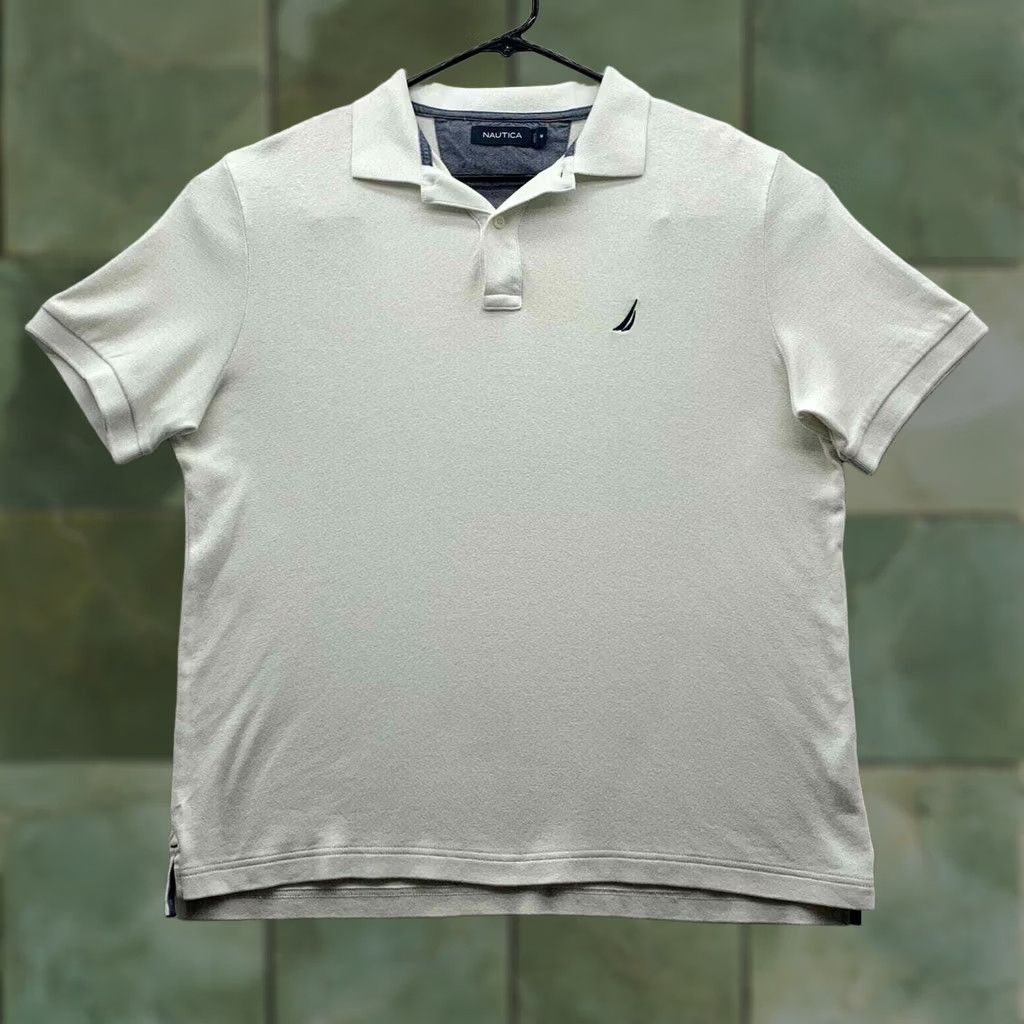 Nautica Nautica Polo Shirt Mens Medium M Soft Touch Casual Golf White Preppy Stretch Dad Size US M / EU 48-50 / 2 - 1 Thumbnail