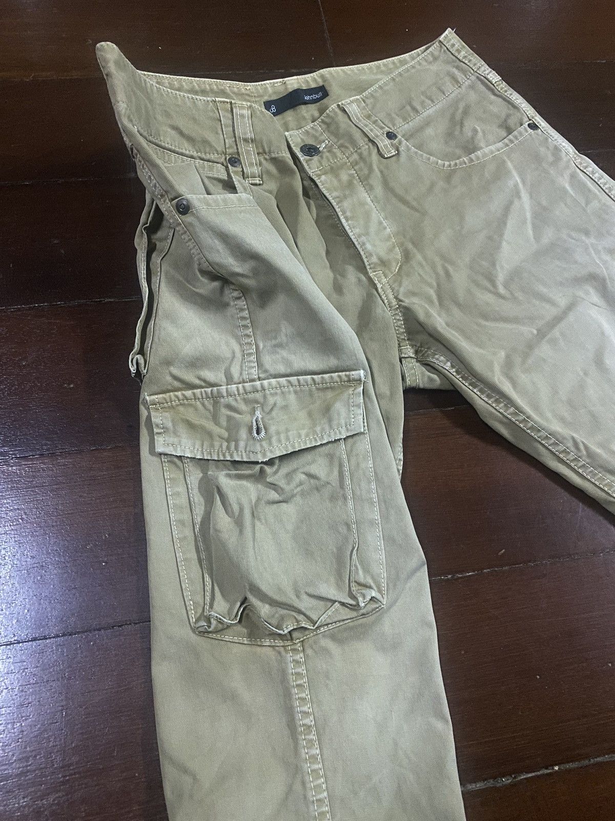 Blue Blue Japan Rare JOHNBULL cargo Denim Jeans faded Size US 31 - 5 Thumbnail
