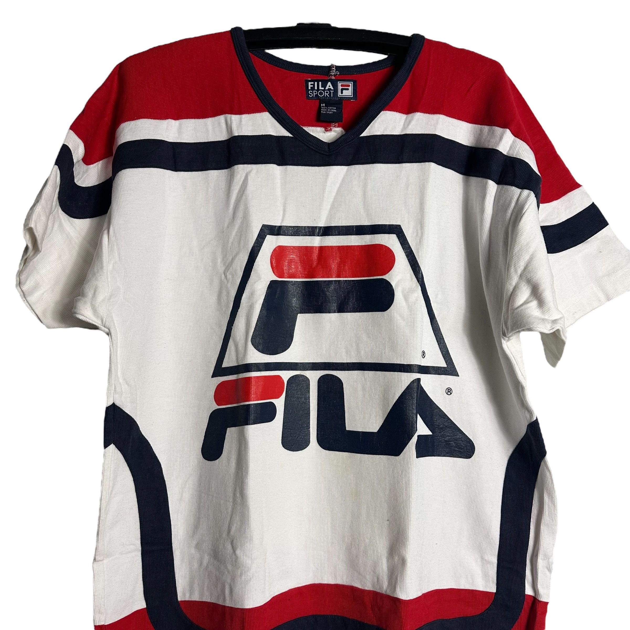 Fila 🔥RARE🔥Vintage Fila Sport All Print Hockey Jersey Size US M / EU 48-50 / 2 - 2 Thumbnail