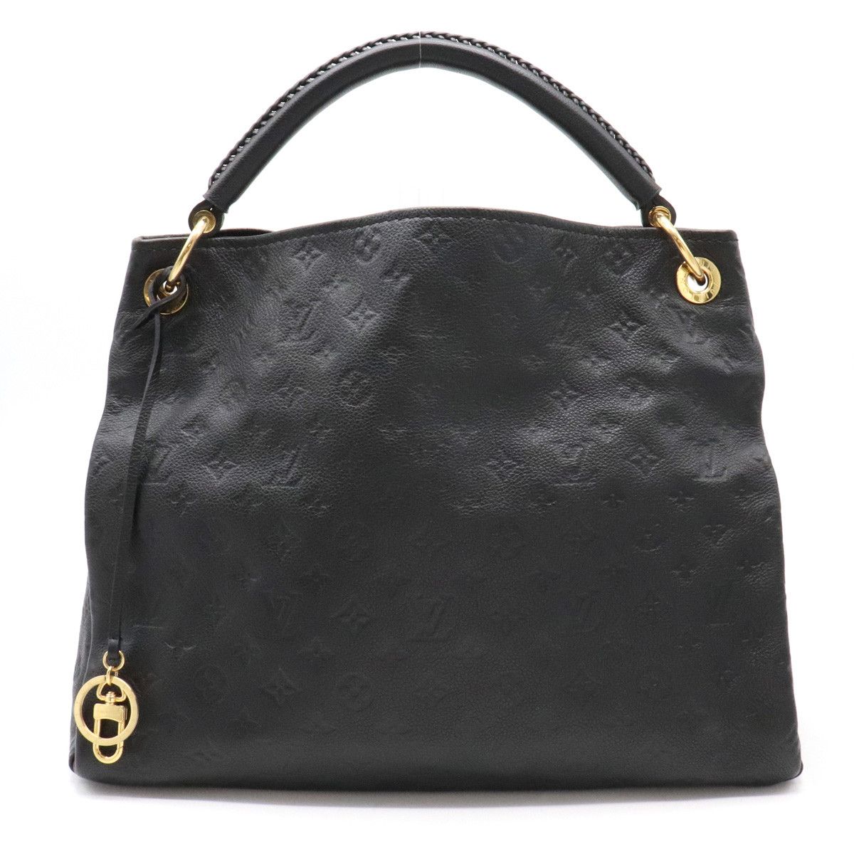 Louis Vuitton Monogram Empreinte Artsy MM Tote Shoulder Bag Leather Noir Black