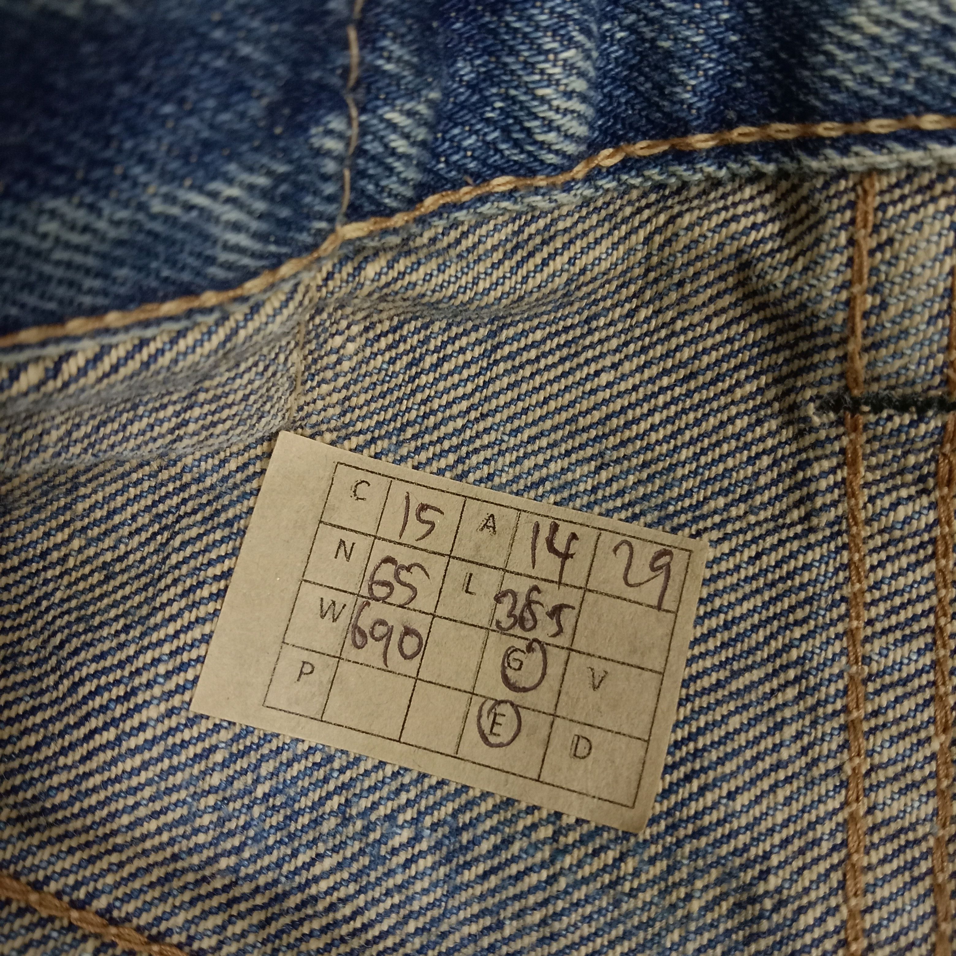 Japanese Brand × Vintage We Never Change Selvedge Fading Style Denim Jeans Size US 28 / EU 44 - 15 Thumbnail