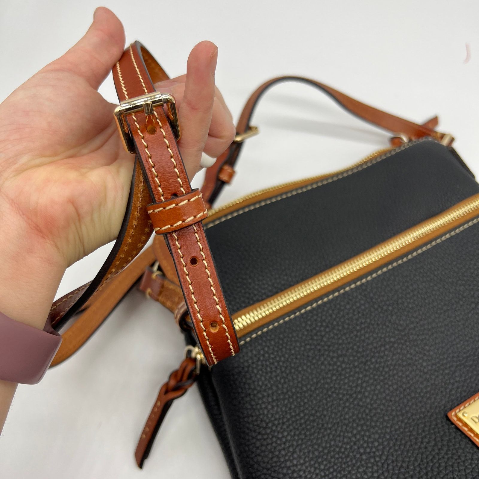 Dooney & Bourke Dooney & Bourke Pebble Leather Crossbody Handbags Black Size ONE SIZE - 14 Thumbnail