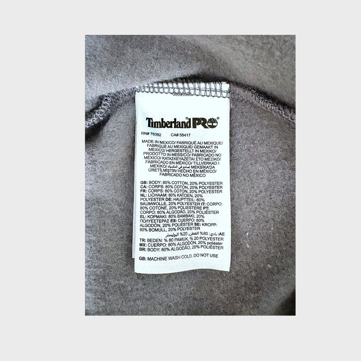Timberland Timberland Pro Honcho Men’s Sport Gray Pullover Hoodie Sz XL Size US XL / EU 56 / 4 - 14 Thumbnail