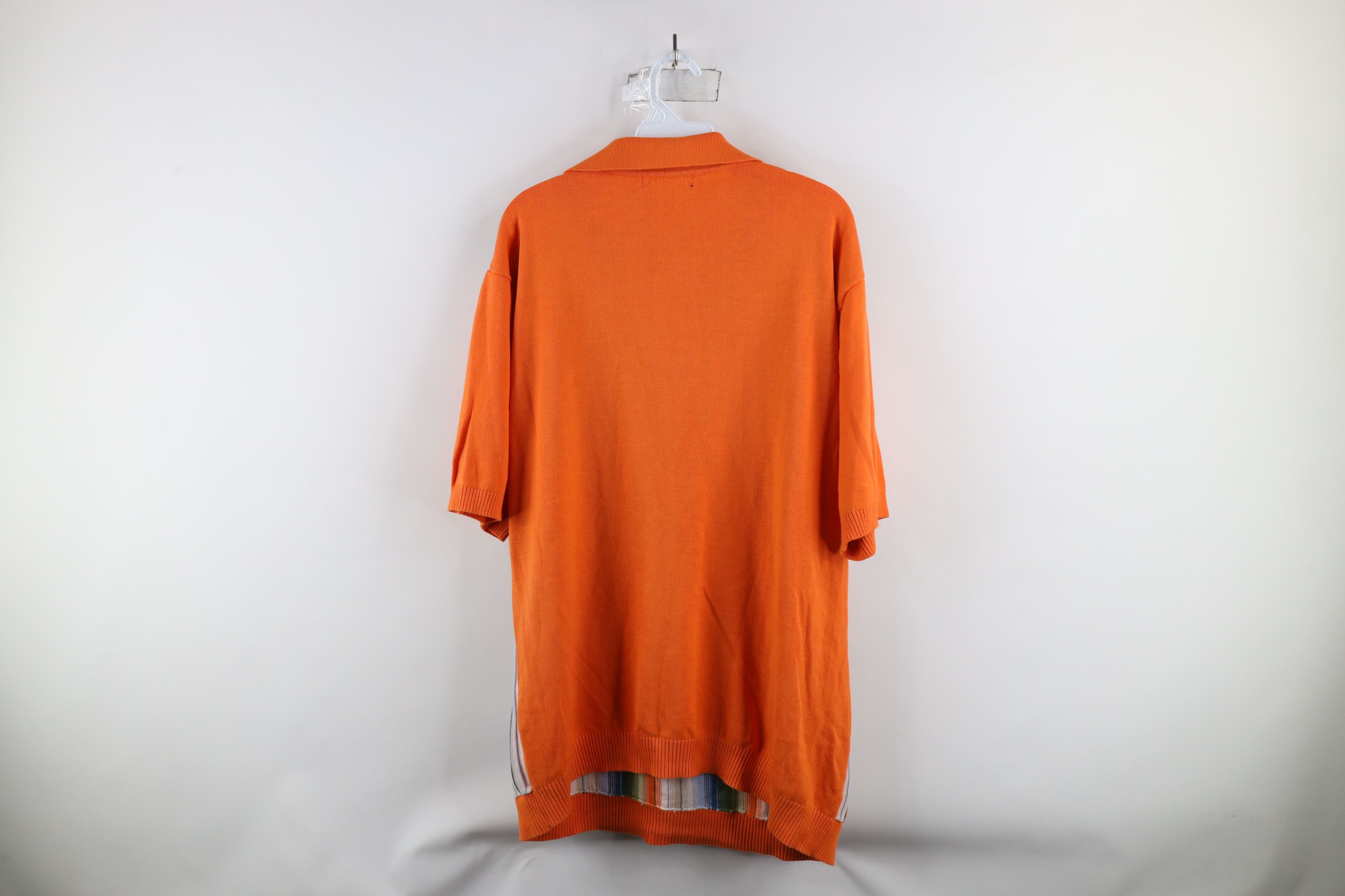 Vintage Vintage 90s Coogi Style Striped Knit Collared Pullover Polo Size US XXL / EU 58 / 5 - 6 Thumbnail