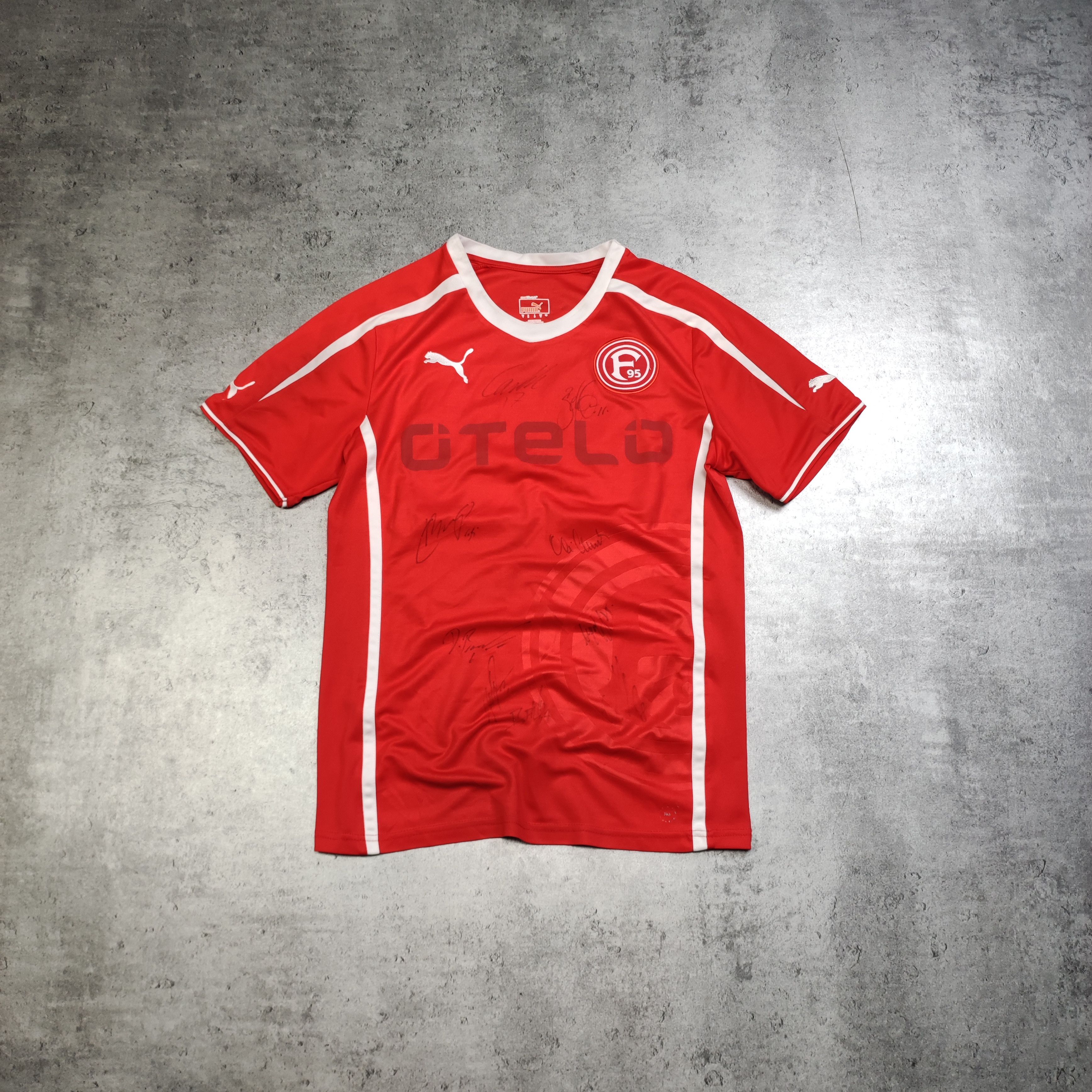 Vintage RARE Signatured Puma Fortuna Dusseldorf #40 Buhl Jersey Size US M / EU 48-50 / 2 - 2 Thumbnail