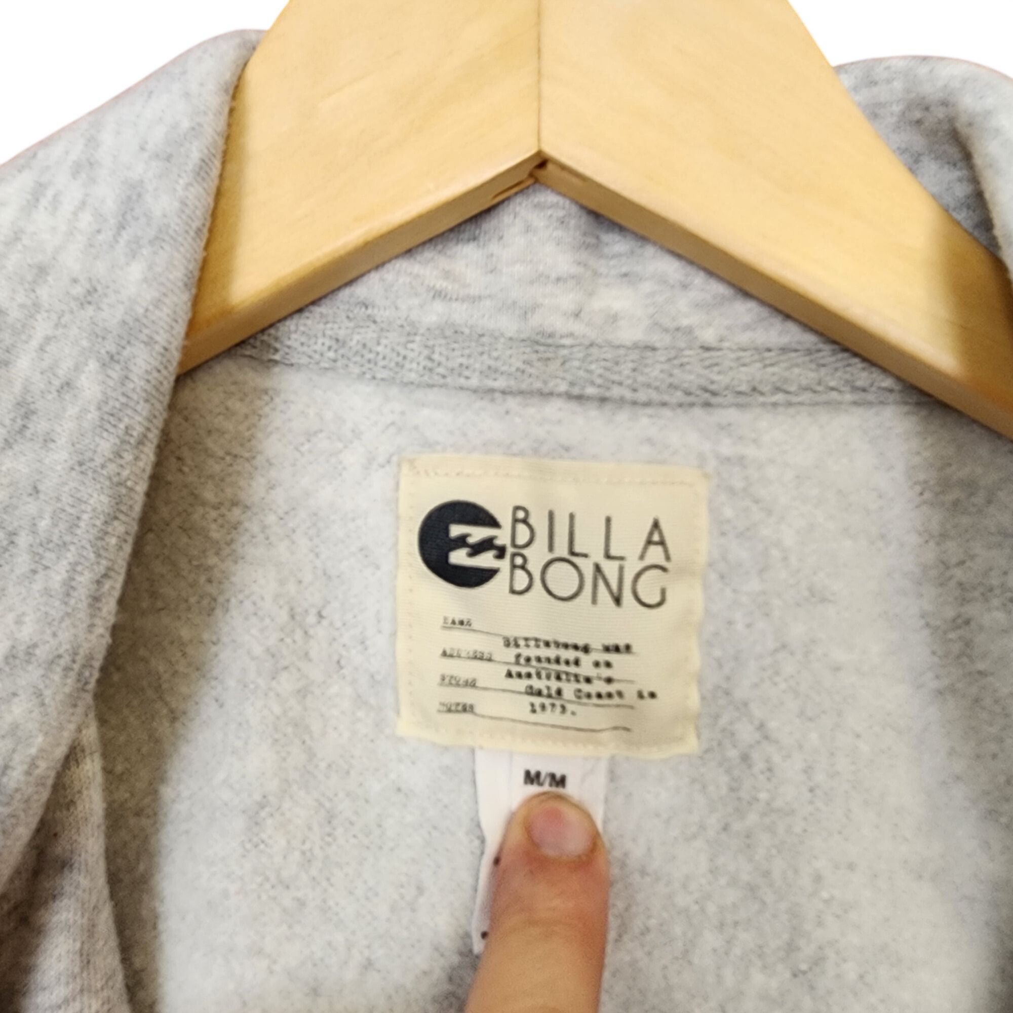Billabong Billabong gray fleece double-breasted jacket Womens size M Size M / US 6-8 / IT 42-44 - 3 Thumbnail