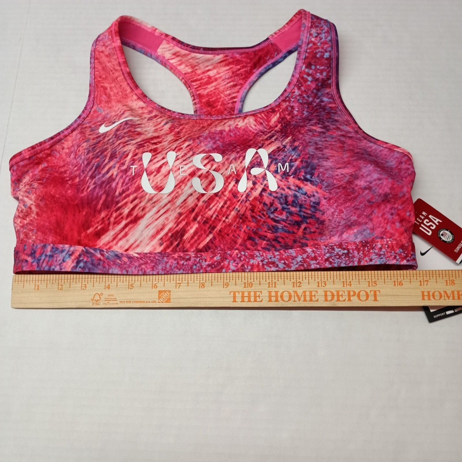 Nike Nike Padded Sports Bra Women's 2XL Team USA Dri-Fit Training Size ONE SIZE - 2 Thumbnail