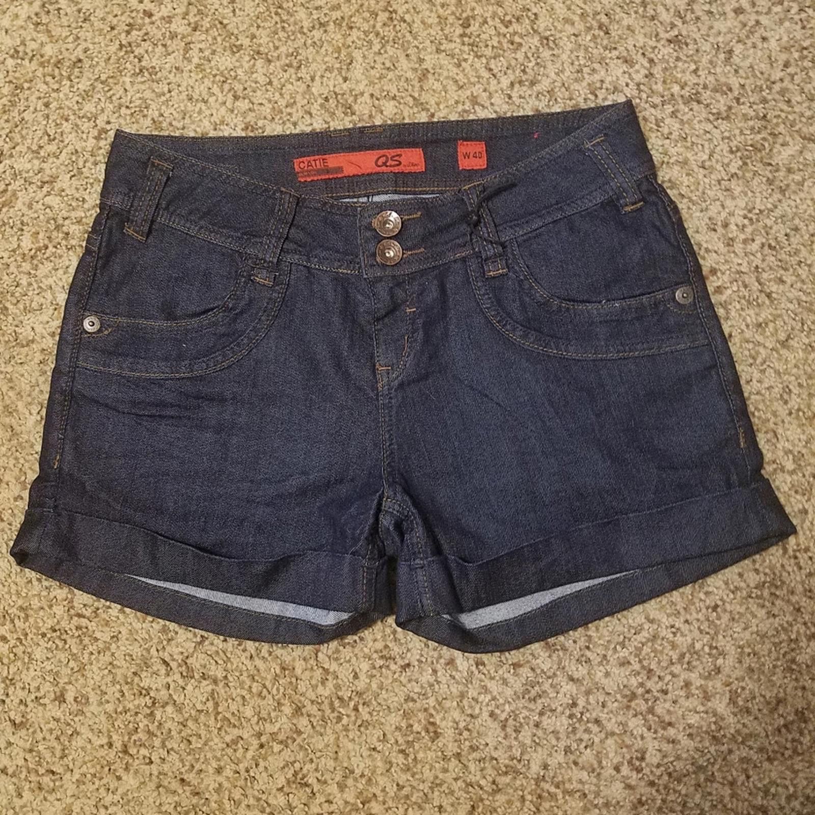 Cartier Catie Slim Low Blue Denim Shorts Size 10 Size 32" / US 10 / IT 46 - 2 Thumbnail