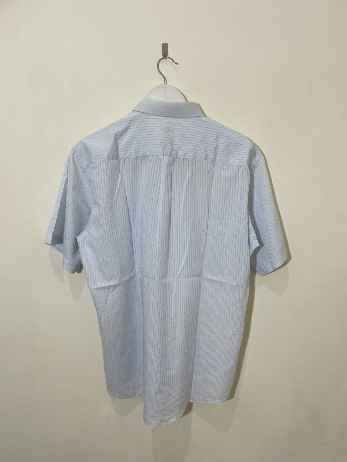 Balmain 2000s Balmain White Micro Check Short Sleeve Button Up Shirt Size US XXL / EU 58 / 5 - 7 Thumbnail