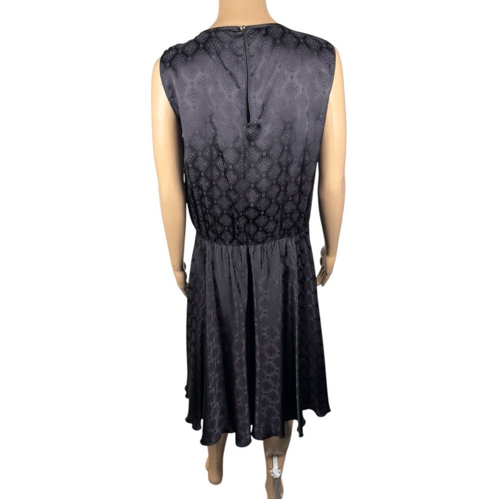 Iceberg NWT New ICE Iceberg Black Sleeveless Satin Midi Dress Made Size S / US 4 / IT 40 - 3 Thumbnail