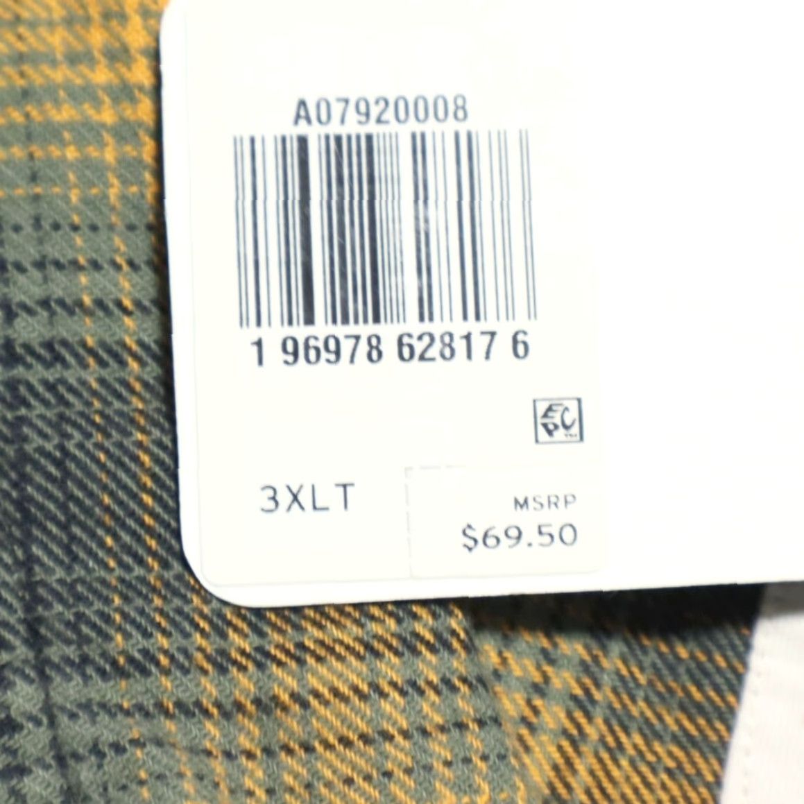 Vintage Levis The Worker Flannel Cotton Plaid Button Up Shirt Orange Men's 3XLT Size US XXL / EU 58 / 5 - 7 Thumbnail