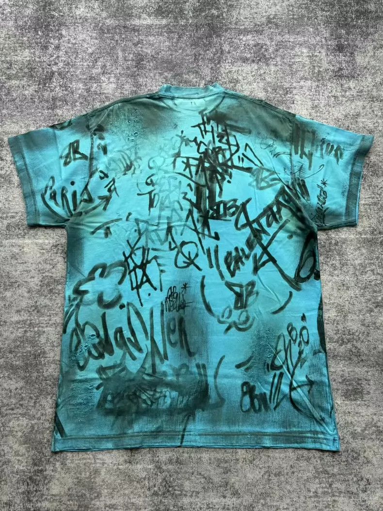 Balenciaga Balenciaga Blue Manchester United Graffiti Destroy Short S Size US S / EU 44-46 / 1 - 3 Thumbnail