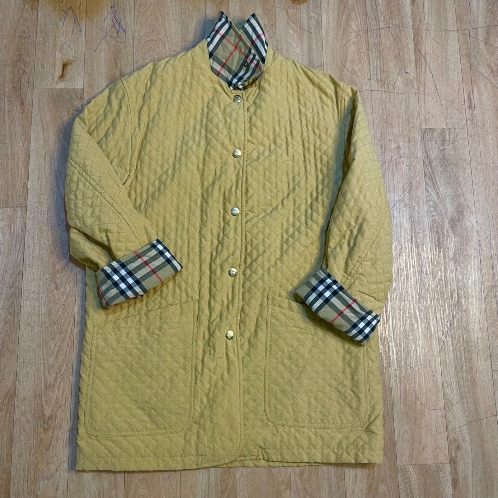 Burberry Burberry Quilted VINTAGE Jacket Nova check Diamond women's Size L / US 10 / IT 46 - 3 Thumbnail