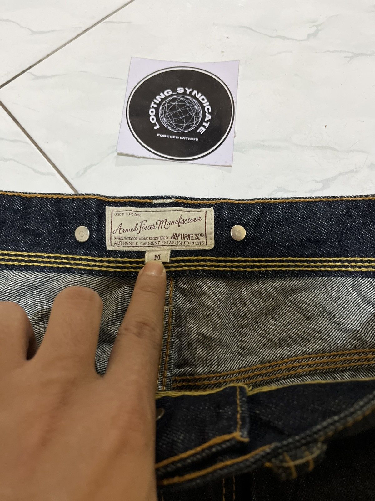 Avirex 🔥 Avirex Indigo Carpenter Denim Pants Size US 31 - 9 Thumbnail