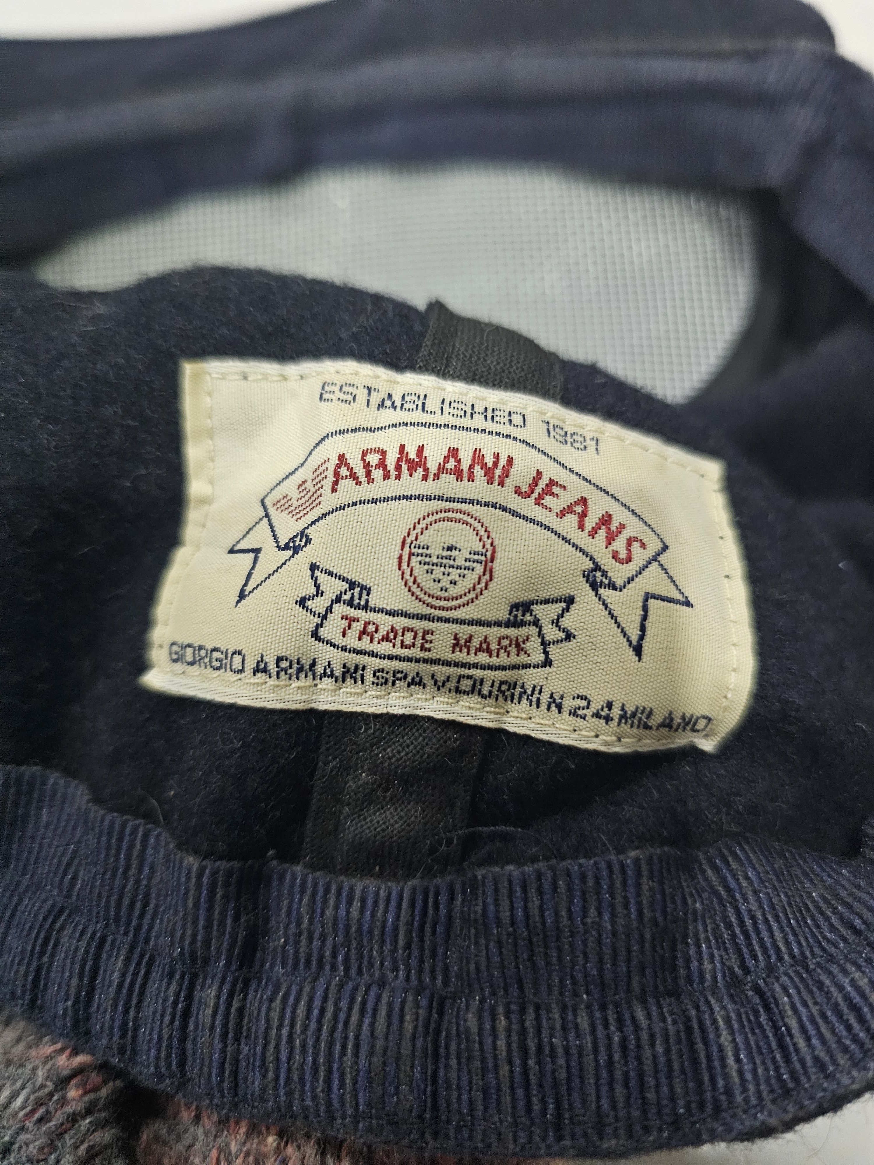 Giorgio Armani Vintage 80's / 90's Armani Jeans Blue Power Size ONE SIZE - 5 Thumbnail