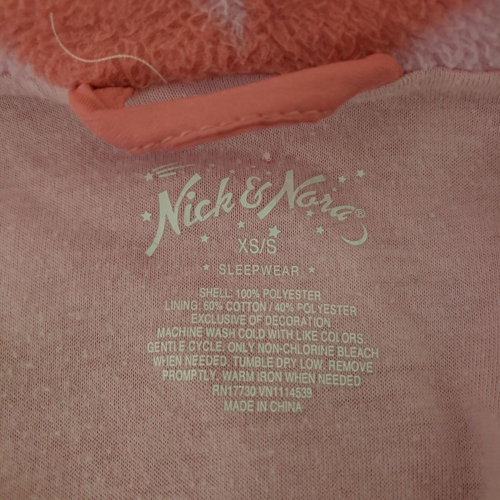 Designer Nick & Nora Embroidered Owl Fleece Bath Robe Womens Size XS Size S / US 4 / IT 40 - 7 Thumbnail