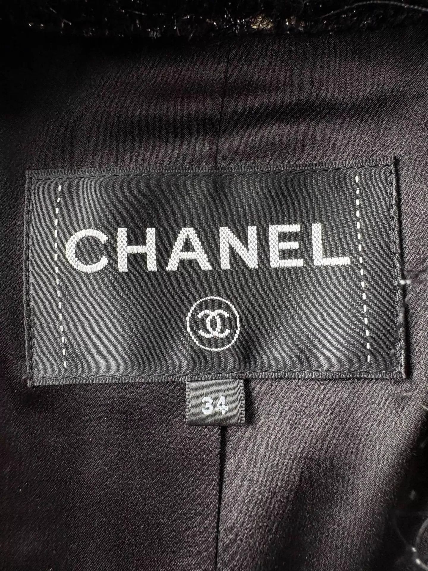 Chanel Chanel 22A Black Double C Crystal Tweed Jacket Jennie 34 Size XS / US 0-2 / IT 36-38 - 7 Thumbnail