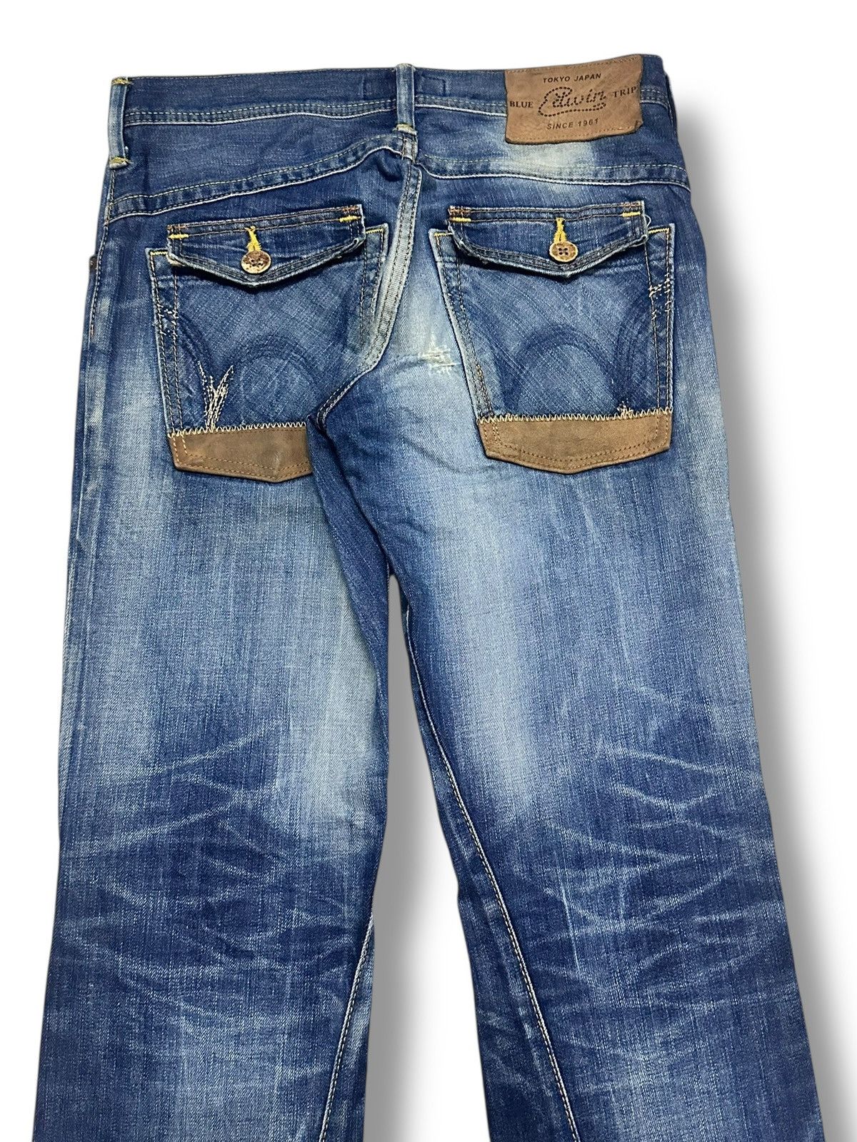 Edwin Flare Vintage Edwin BlueTrip Japan Flare Bootcut ThunderWash Size US 31 - 7 Thumbnail