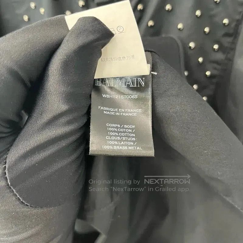 Balmain Balmain Black Cotton Long Sleeve Shirt for Men . Size US XS / EU 42 / 0 - 5 Thumbnail