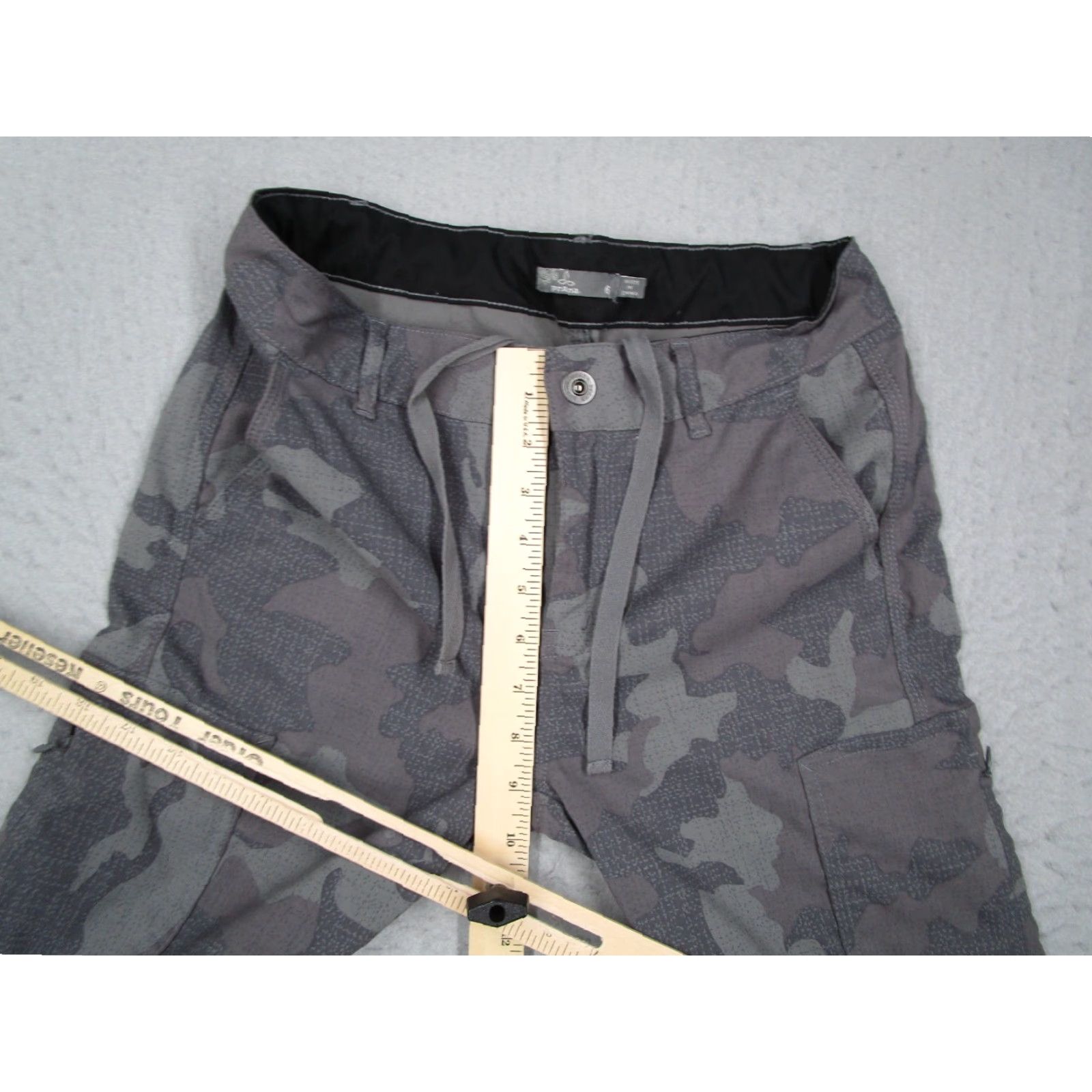 Prana VINTAGE None Pants Women 6 Gray Camo Sky Canyon Jogger Tapered 90s Outdoor Casual Size 28" / US 6 / IT 42 - 5 Thumbnail