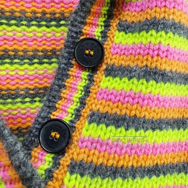 Dior Dior Multicolor Cashmere Short Sleeve T. Size S / US 4 / IT 40 - 3 Thumbnail