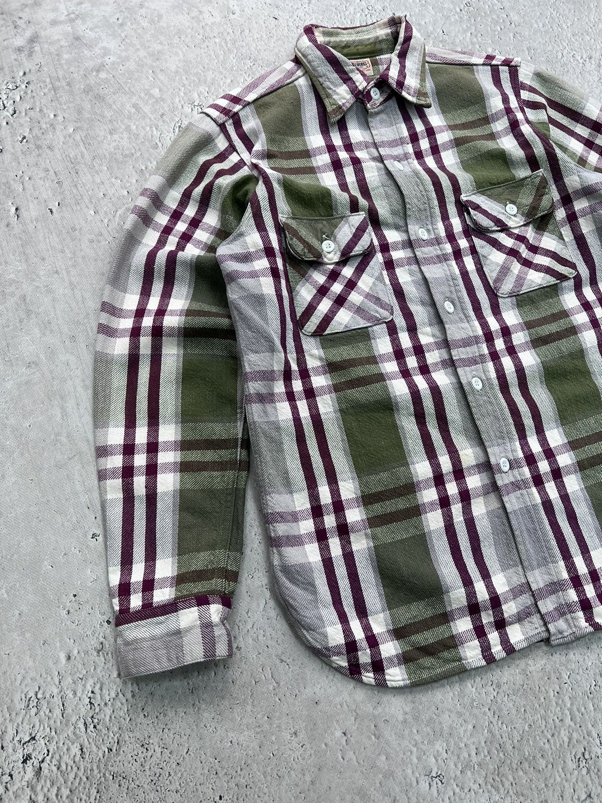 Japanese Brand × Warehouse Warehouse Dubble Works Double Pocket Plaid Flannel Shirt Size US M / EU 48-50 / 2 - 2 Thumbnail