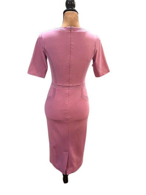 Boden Purple Fitted Ponte Short Sleeve Crew Neck Dress Size XS / US 0-2 / IT 36-38 - 9 Thumbnail