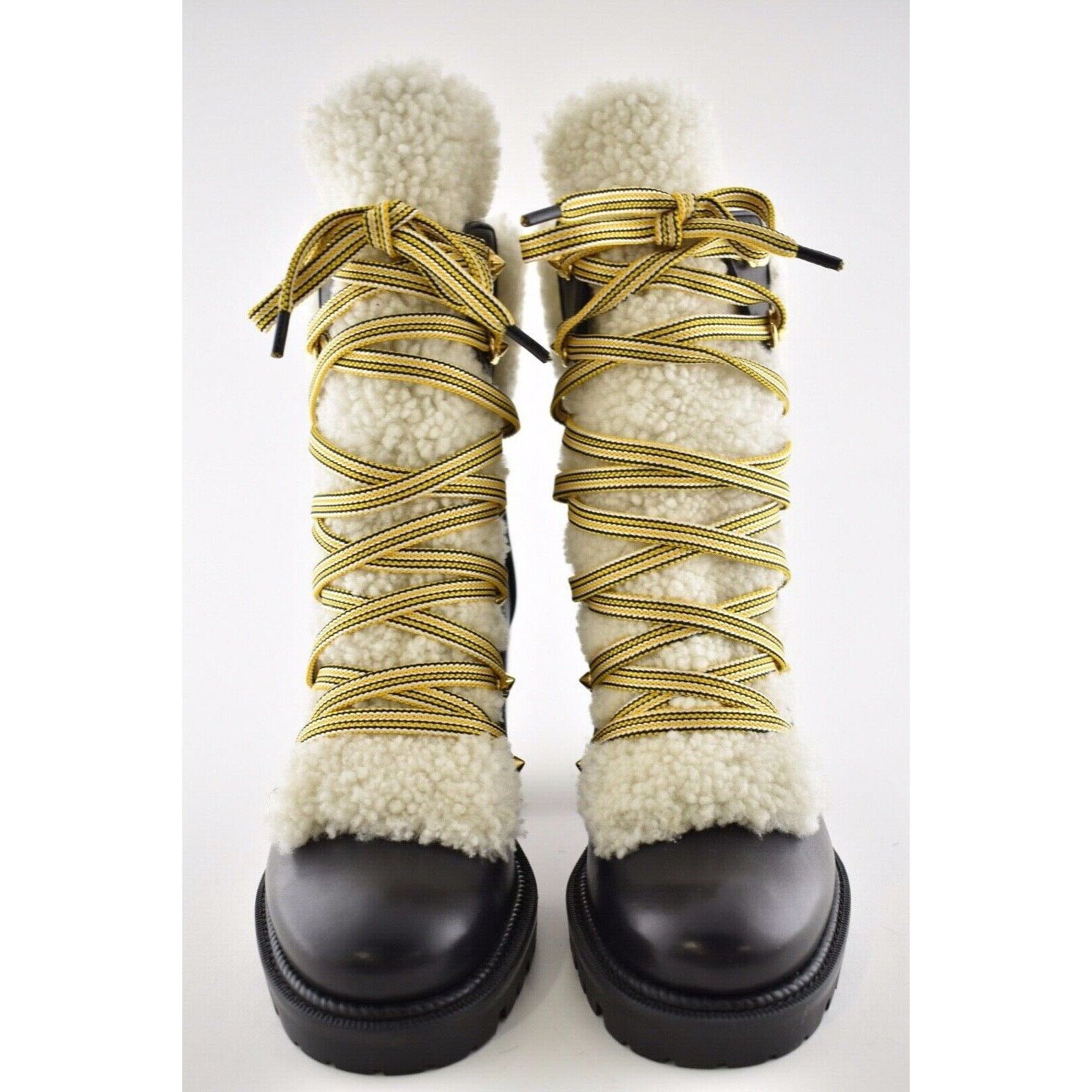Christian Louboutin Christian Louboutin Yetita 70 Black Calf Leather Shearling Size US 6 / IT 36 - 6 Thumbnail