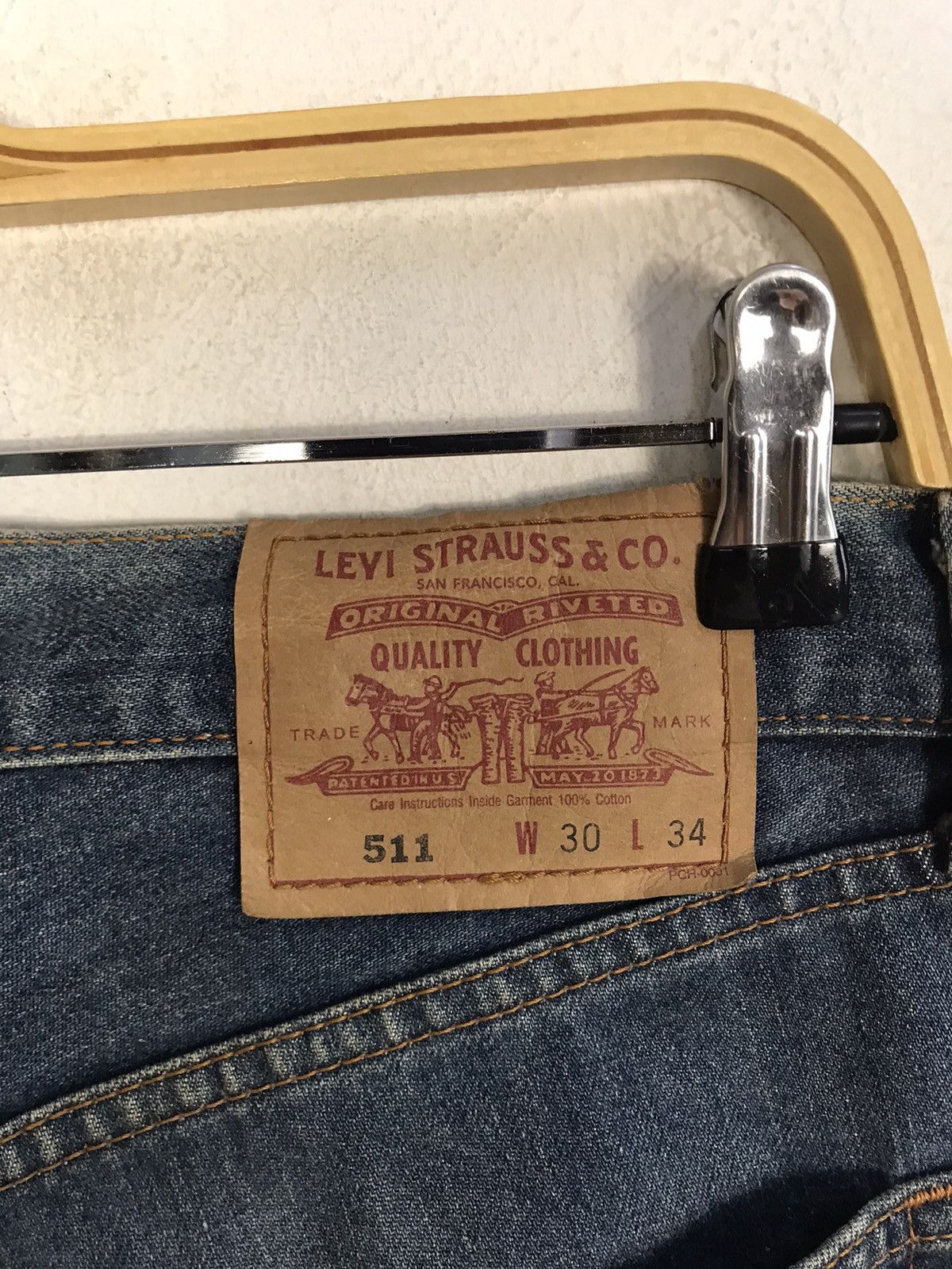 Levi's Levi's Lot 511 Zipper Indigo Denim Jeans Straight Leg Size US 29 - 14 Thumbnail